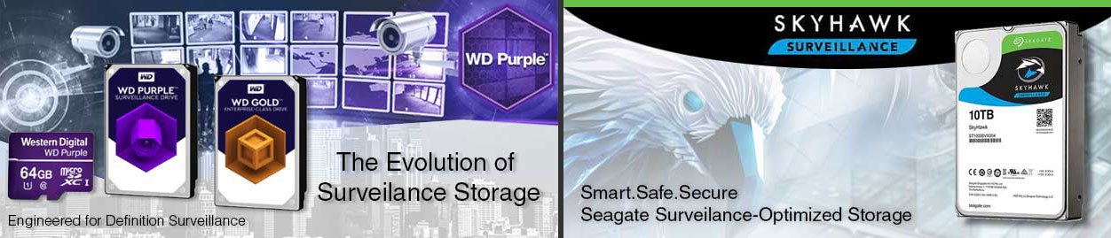 Western Digital & Seagate Surveilance Storage